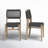 Wood Outdoor Dining Chair with Woven Seat and Back