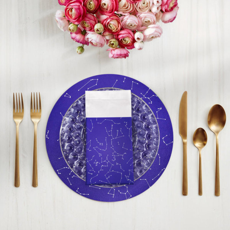 Constellations Stars Cotton Blend Square Napkins