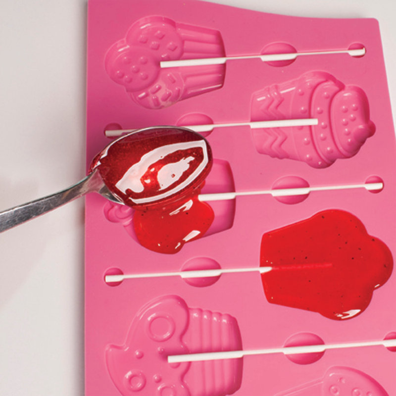 Moule petits gâteaux lollipop anti-adhésif cuisivin Pavoni