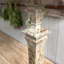 39.5" Resin Candlestick Table Lamp With Linen Shade