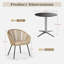 Metal Patio Dining Set With Rectangular Table-614782929