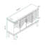 Grande armoire à champagne 70,96 po à 4 portes. Qualité et fabrication en bois massif. Vaste espace de rangement avec deux compartiments. Tablettes réglables intégrées. Capacité de bureau de 330 lb. Capacité de 66 armoires en stratifié-2104671301