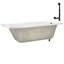 72'' x 36'' Acrylic Soaking Drop-In Bathtub, Drain Included-97545303