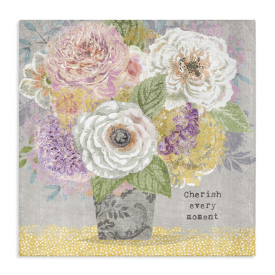 Cherish Every Moment Inspiration Canvas, design by Suzanne Nicoll