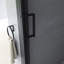 60 po X P 70 po H Porte de douche semi-encadrée au fini noir mat