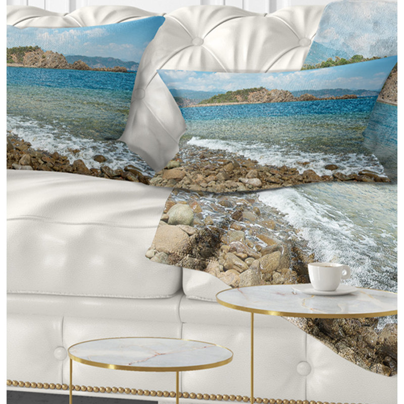 Coussin lombaire de petite île de mer