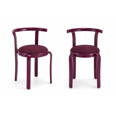 Ensemble 2 pièces de chaise de salle à manger Dopamine avec cadre brillant