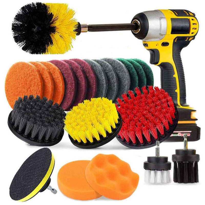 22 Piece Free-Standing Toilet Brush Set