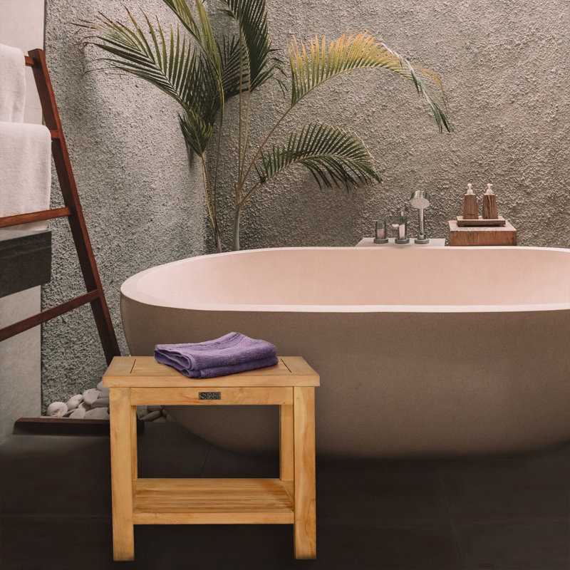 20'' W Teak Shower Bench