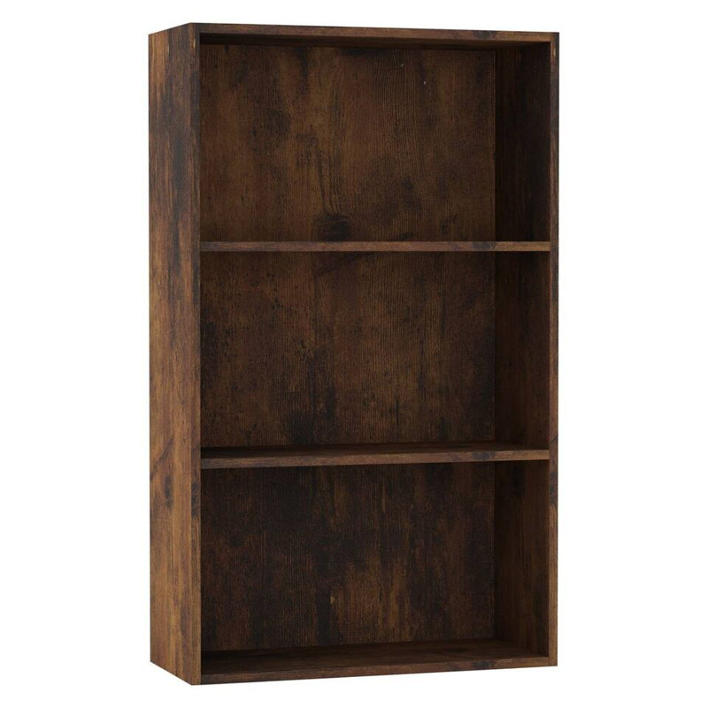 Tahura 90cm H x 60cm W Solid Wood Ladder Bookcase, Rustic Brown