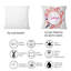 Coussin décoratif à motif rond avec motif de flamants roses-417651332