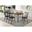 Hayward Walnut And Black Dining Table