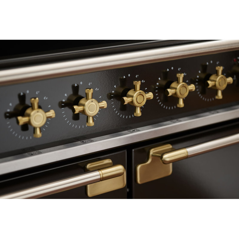 Elise 48" Range, Matte Black;Antique Brass, Induction