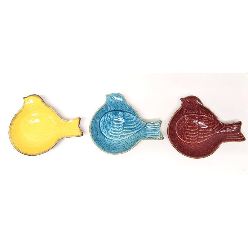 Assiette décorative en céramique Kayesha et bol 3
