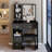 29.2" Small Size Left Drawer Desktop Vanity Table With Cushioned Stool,Multi-Layer High Capacity Storage,Practical Fashionable Dresser-2123918276