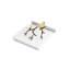 Butterfly Ginkgo Napkin Holder in Gold/Black/White