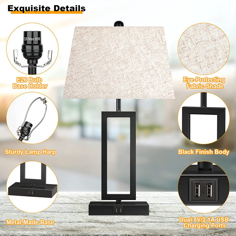Metal USB Table Lamp