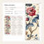 Papier peint à motif de fleurs bleues et rouges à motif de pivoines Jacobean