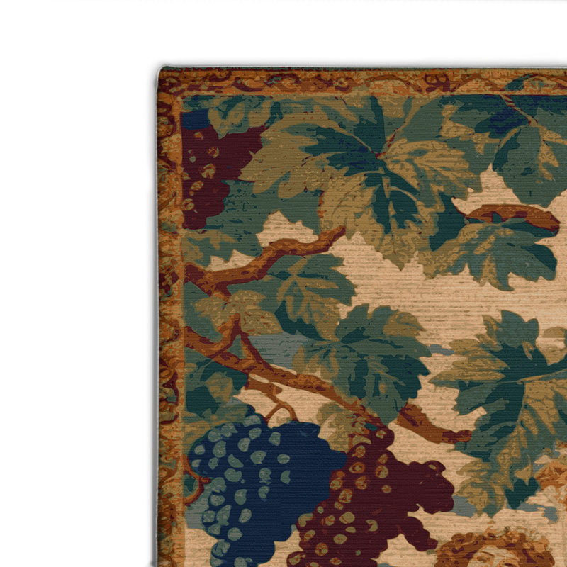 Tapis d'intérieur et d'extérieur brun français, Rectangle 4pi x 6 pi