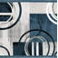 Tapis bleu foncé / gris Charleson-650406210