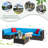 Ulibarri 5 - Person Modular Patio Conversation Set with Cushions-1890952705