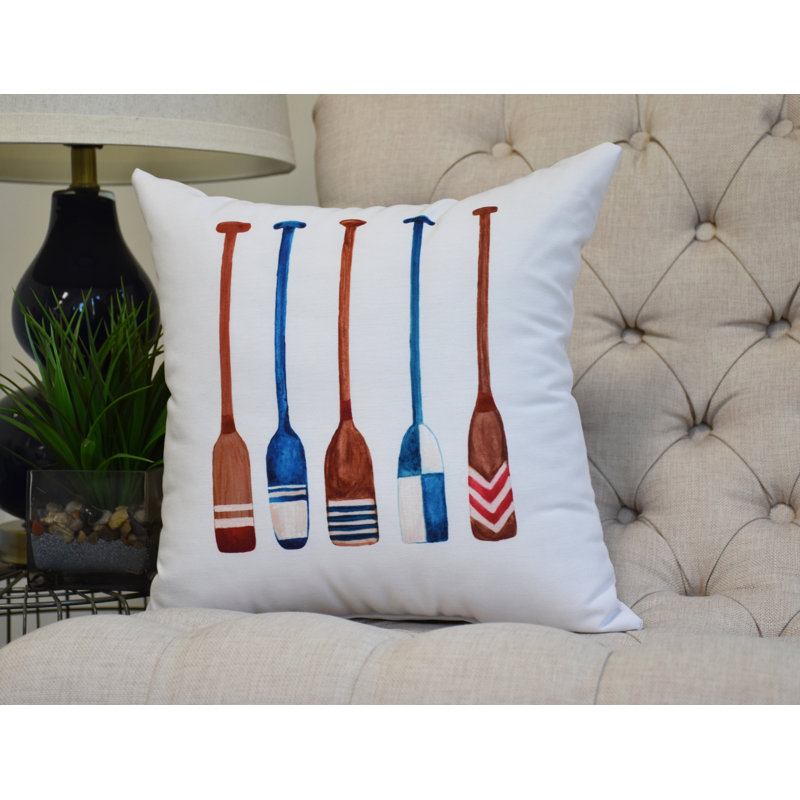 Housse et insert de coussin carré Nantucket, Ivoire, 18 po x 18 po