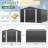 Outdoor Metal Storage Shed with Updated Frame Structure and Lockable Doors-97202366