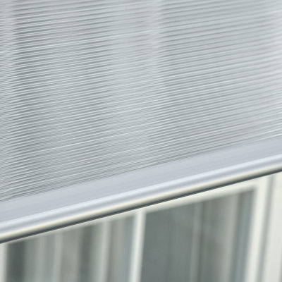 Dakota Fields 303cm W x 96cm D Clear Cover Retractable Door / Window Awning