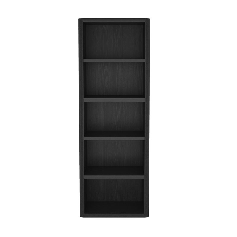 Bibliothèque ouverte moderne 28 "Rivington (5 tablettes), Noir