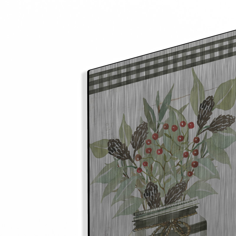 «Happy Holiday Gingham Jar» par Cindy Jacobs, H 24 po x l 12 po