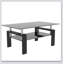 Table basse ronde avec plateau en fer