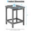 Table d'appoint en plastique Ambudkar Rosecliff-1261795918