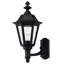 Black Beveled Glass Outdoor Wall Lantern