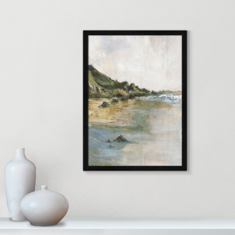 Impression «Tide’s Edge» par Casa Fine Arts, H 23 po x l 17 po x P 0,75 po, Impression encadrée noire sans passe-partout