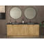 Meuble-lavabo autoportant 83,8 po Monterey + lavabo double en acrylique noir renforcé-1196465874