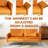 Isherwood 66‘’ Upholstered Velvet Adjustable Round Arm Covertible Sofa Bed-289483538
