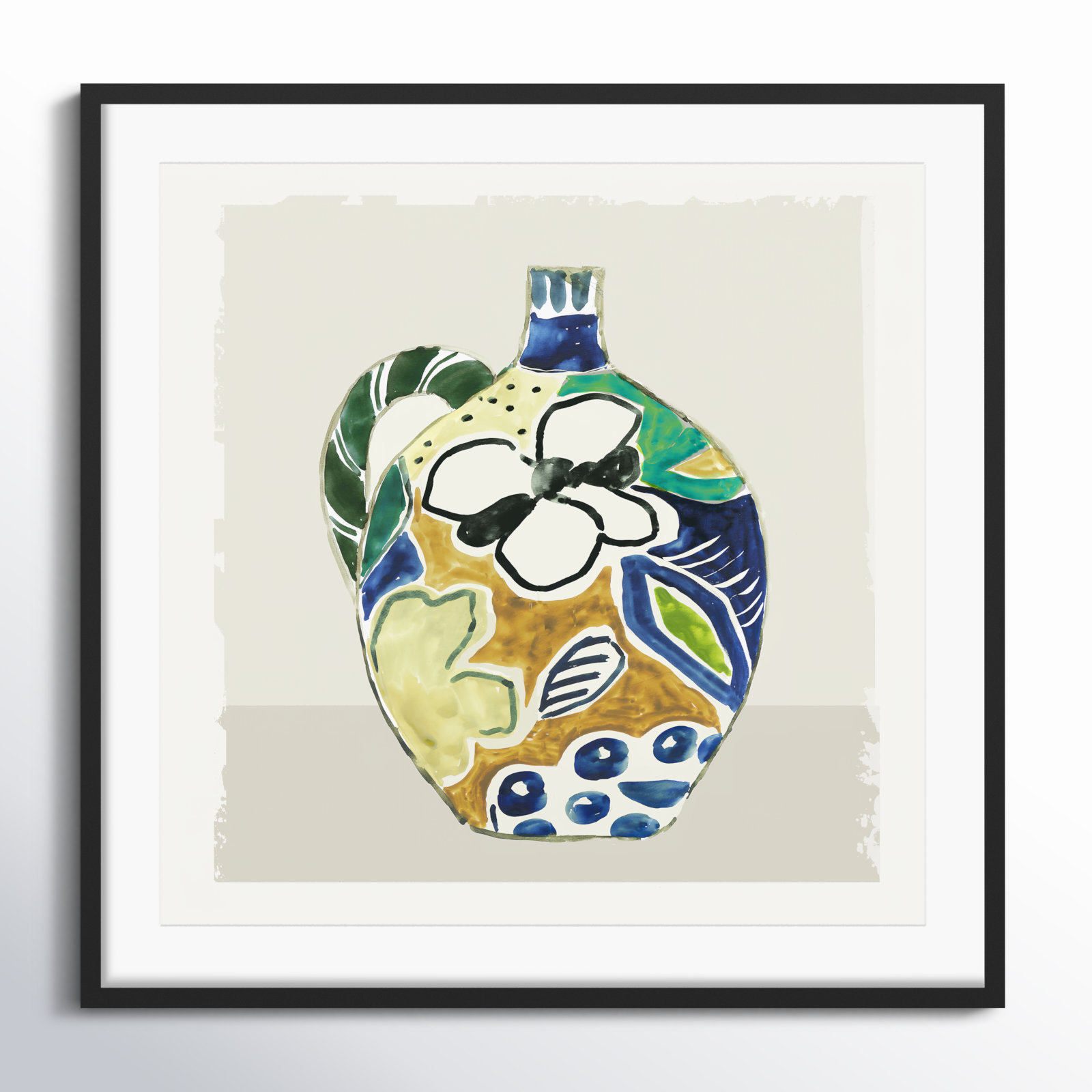 Picasso Vase by Aimee Wilson, Black, 27.5" H x 27.5" W x 0.75" D