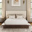 King Size Brown Platform Bed Frame