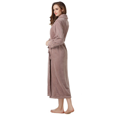 Gracelyn Fleece Girl / Woman+ Mid-Calf Bathrobe with Pockets