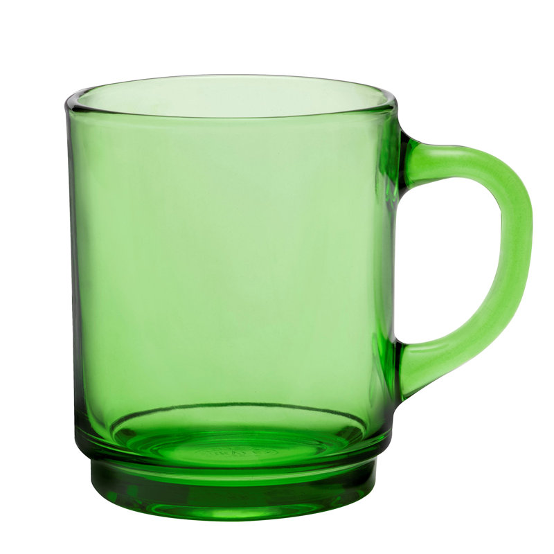 Tasse à café en verre trempé, Vert