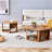 Modern Minimalist Wood color Hexagonal Coffee Table Set.Hexagonal MDF coffee table
