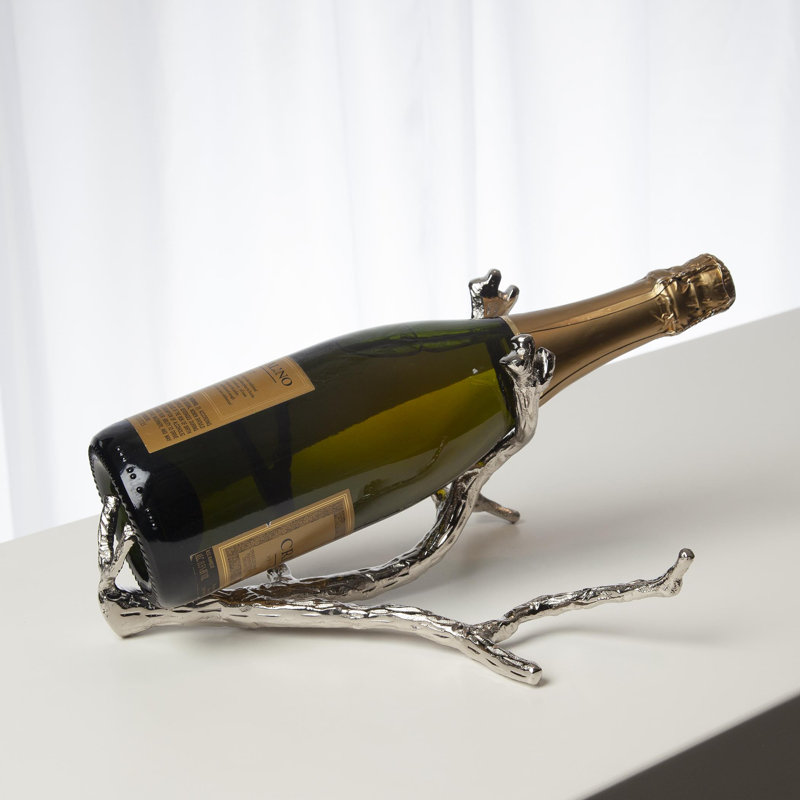 Twig Wine Bottle Holder, Nickel