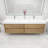 83.4'' Double Bathroom Vanity with Acrylic Top-75263150