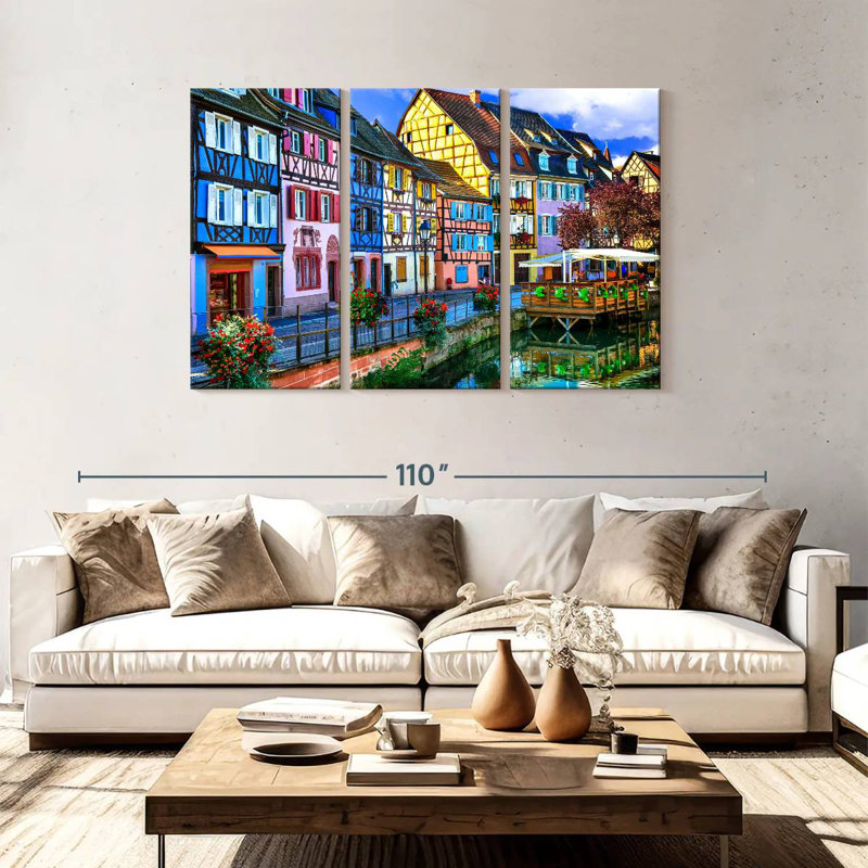 Lilie Colmar Town, 48" H x 74" W
