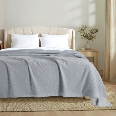 Threadmill 100% Cotton Jacquard Coverlet
