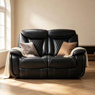 Causeuse inclinable électrique en cuir 62,6 po Madeira
