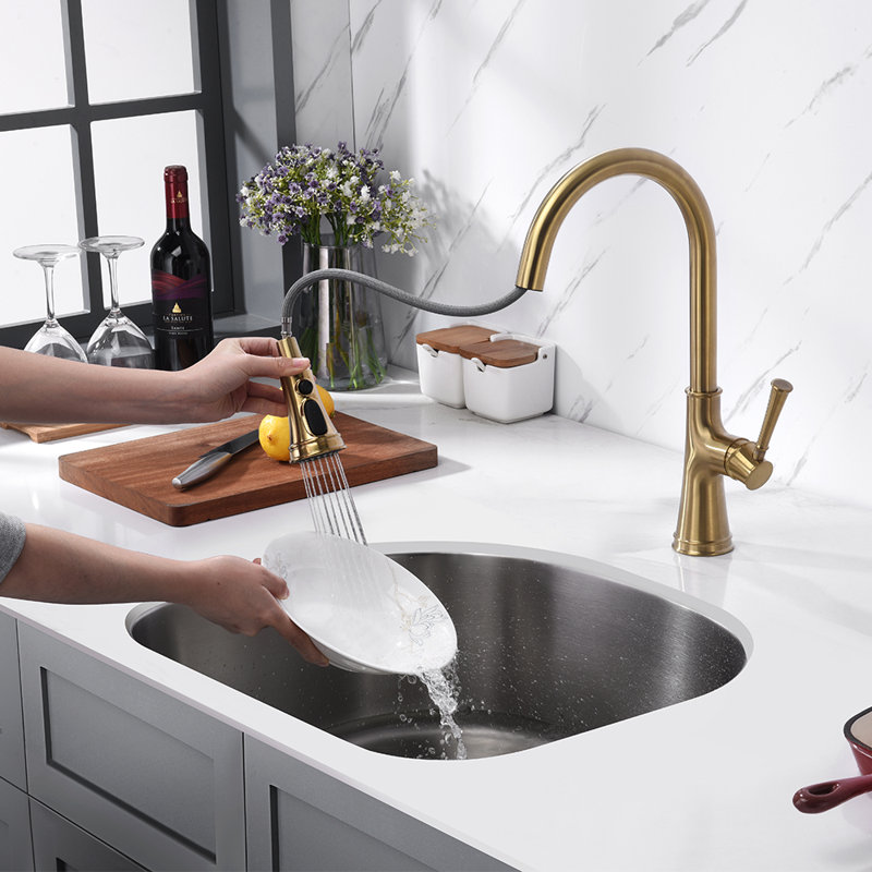 Évier de cuisine à simple cuve en D en acier inoxydable, H 9 po x l 20 po x P 21 po