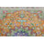 Tapis floral motif persan Kashan noué à la main 9 x 13