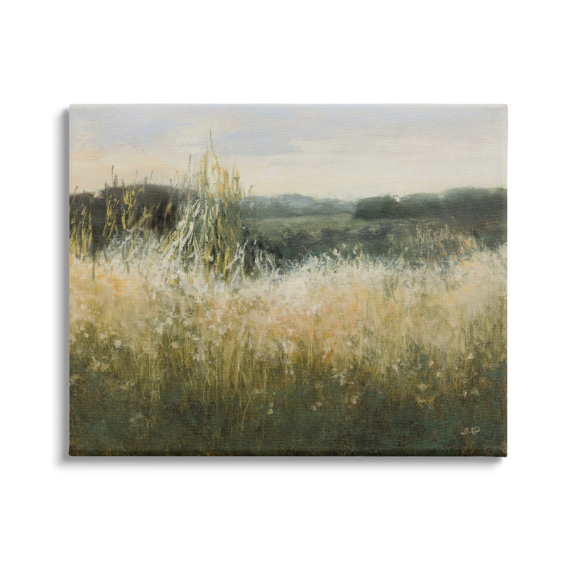 Conception abstraite sur toile de paysage de prairie abstraite par Julia Purinton Stupell Industries