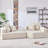 Modular Sectional Sofa,Convertible Compressed Couch